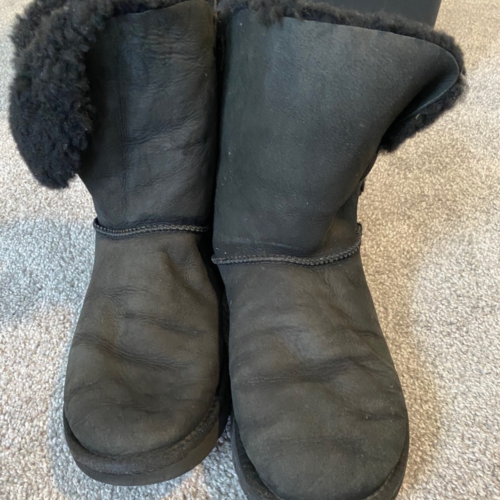 Ugg black Bailey button boots